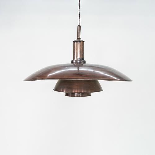 1930s Poul Henningsen Louis Poulsen Copper 'Tennis Lamp' Pendant Model PH 8/6