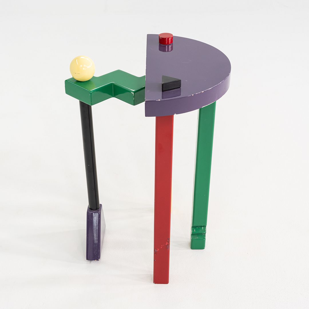 1990s Pair of Postmodern Memphis-Style Tables Designed by Thor Design Studio