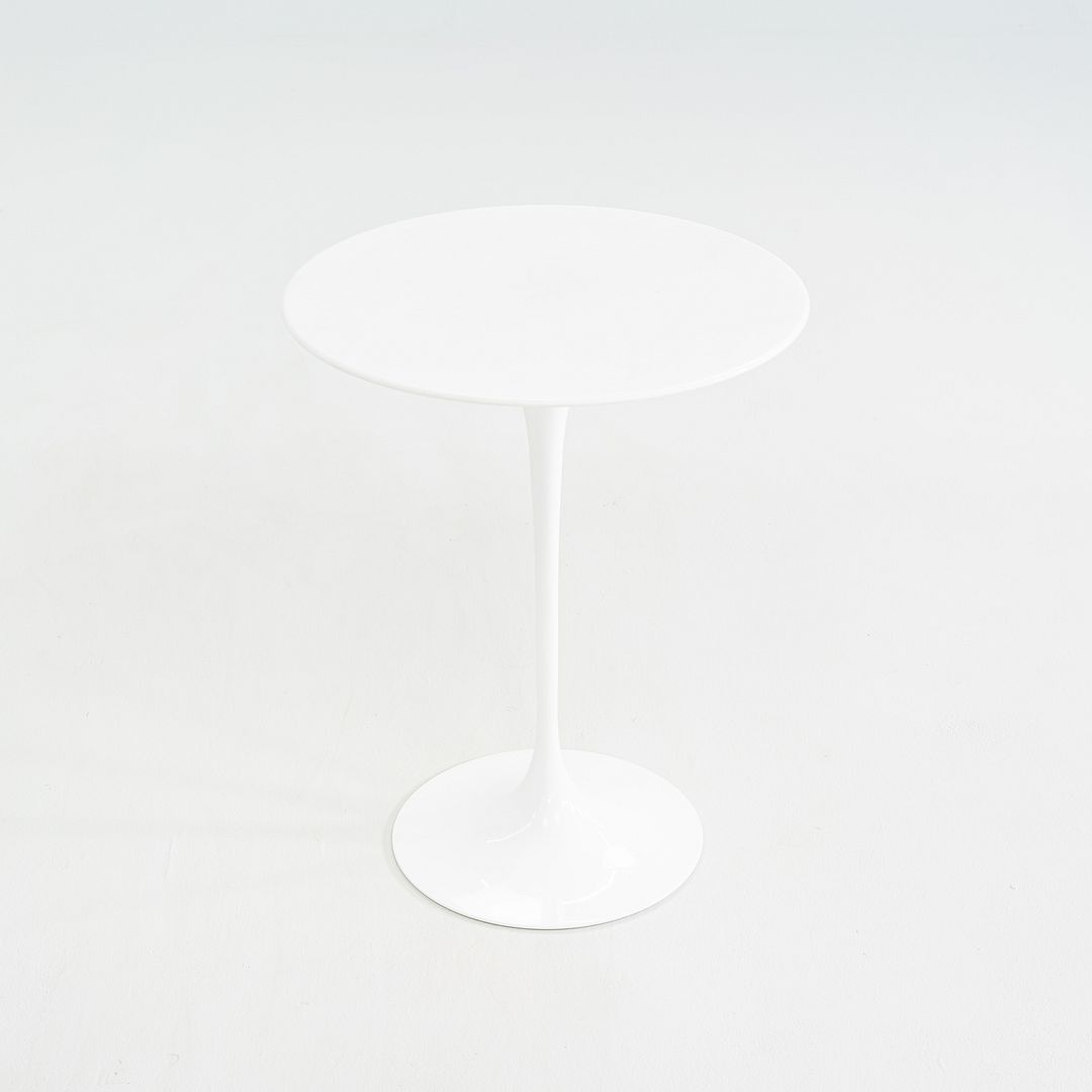 C. 2022 Eero Saarinen for Knoll Tulip Side Table in Lasa Classico Marble 16" Top