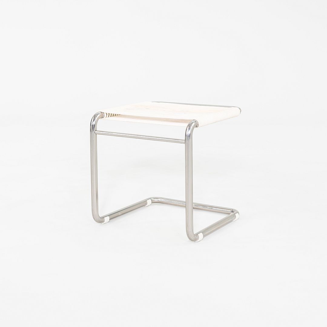 1950s Andre Dupre for Knoll Bauhaus Tubular Steel and Cord Cantilever Stool