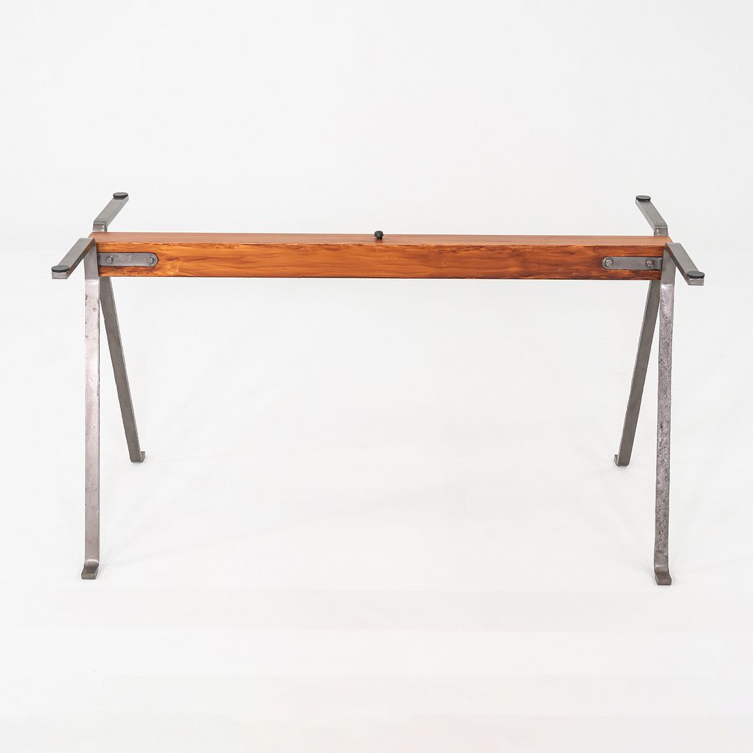 1980s Enzo Mari for Driade Frate Dining Table in Beech with Glass Top 31x51x28"