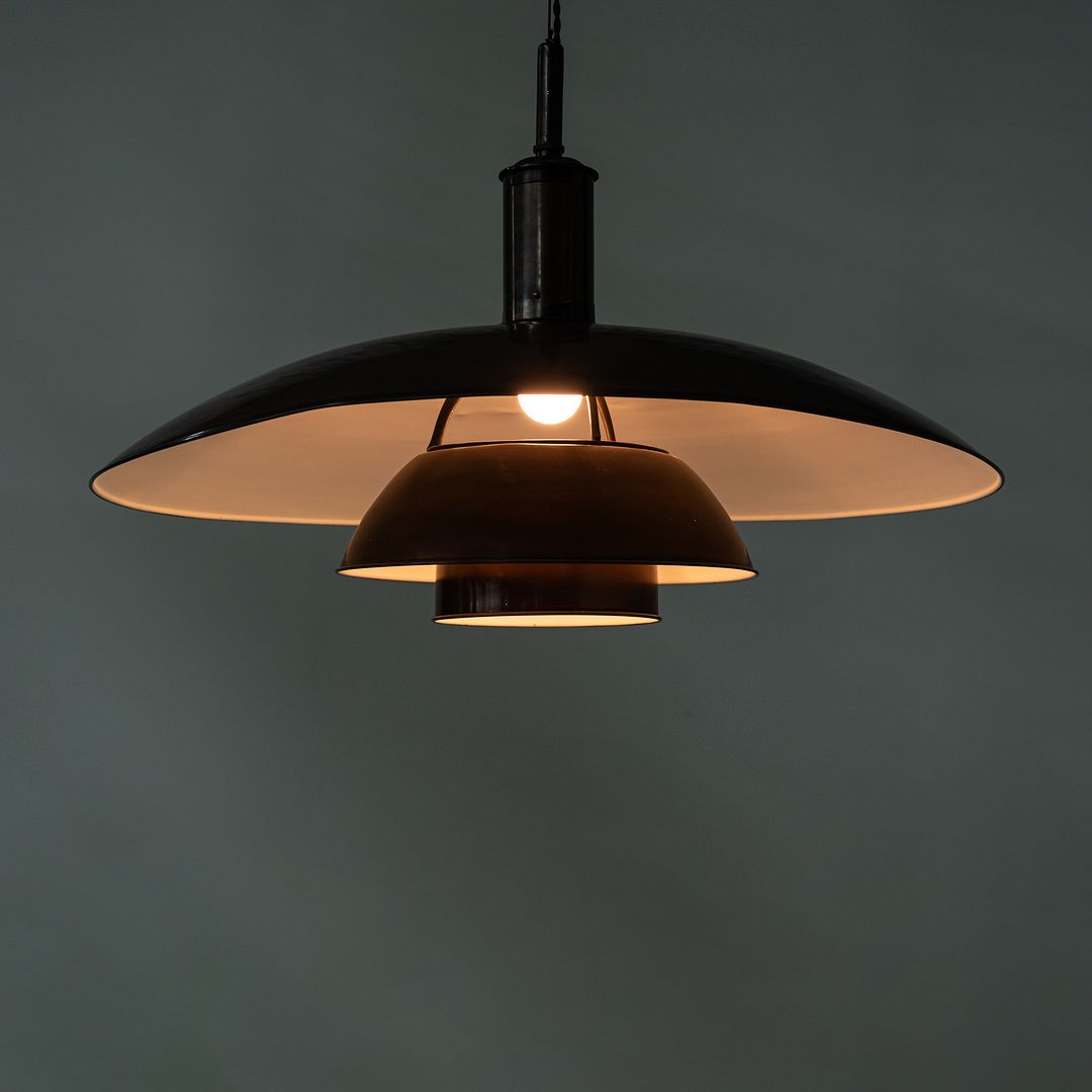 1930s Poul Henningsen Louis Poulsen Copper 'Tennis Lamp' Pendant Model PH 8/6