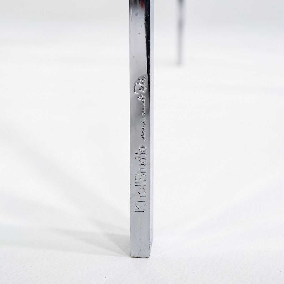 2000s Mies van der Rohe for Knoll Barcelona Coffee Table Chromed Steel and Glass