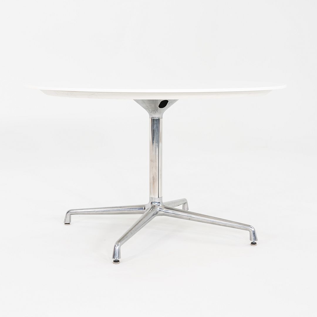 2011 Scott Wilson for Steelcase / Coalesse Round White Laminate Dining Table 48"