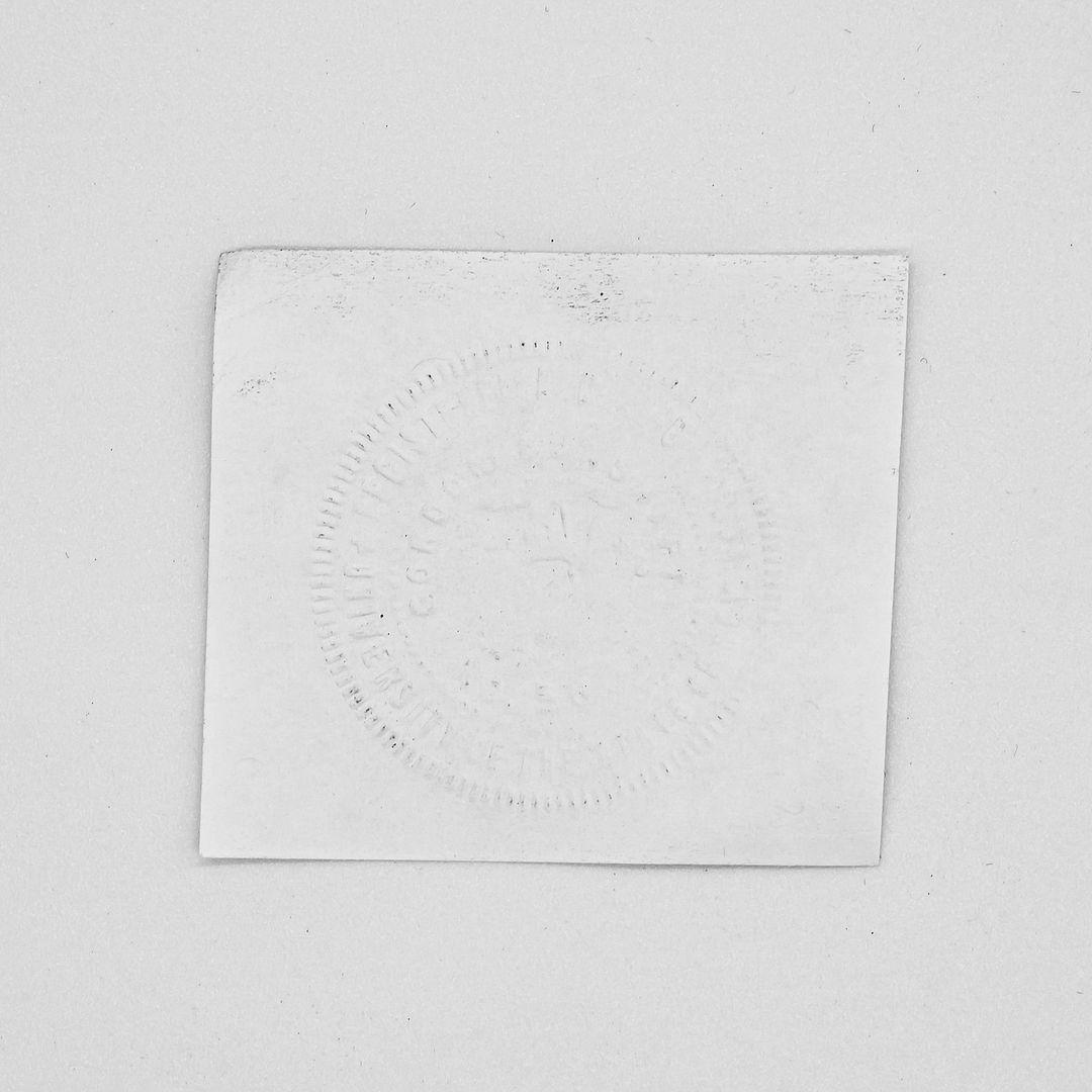 1940s Gordon Bunshaft's Personal Architectural Cast Iron Stamp Seal