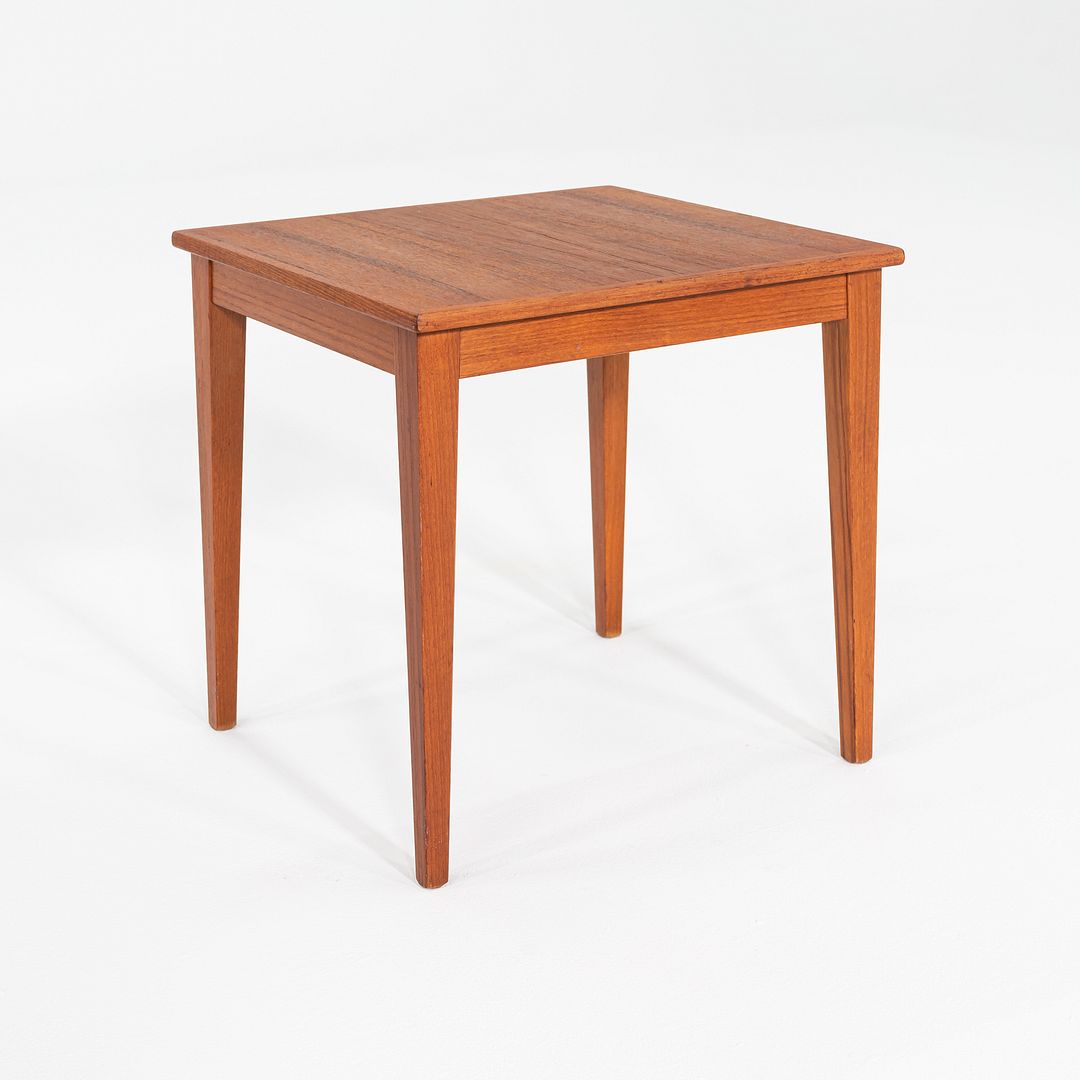 1960s Teak End Table by Kvalitet Form Function of Denmark 15 x 15 x 14 Inches
