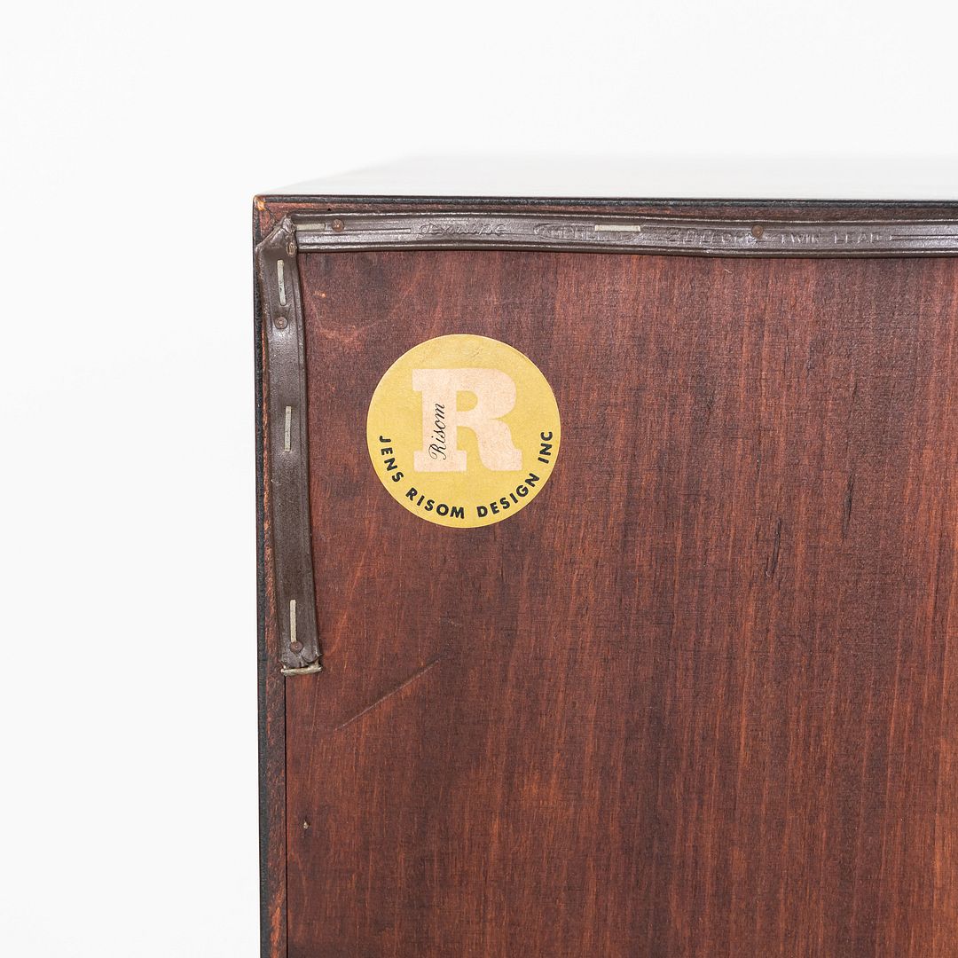 1960s Jens Risom Design Stereo Entertainment Cabinet Unit in Walnut and Steel