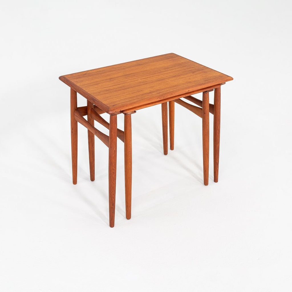 1960s Pair of Danish Nesting Tables by Kai Kristiansen for Vildbjerg Mobelfabrik