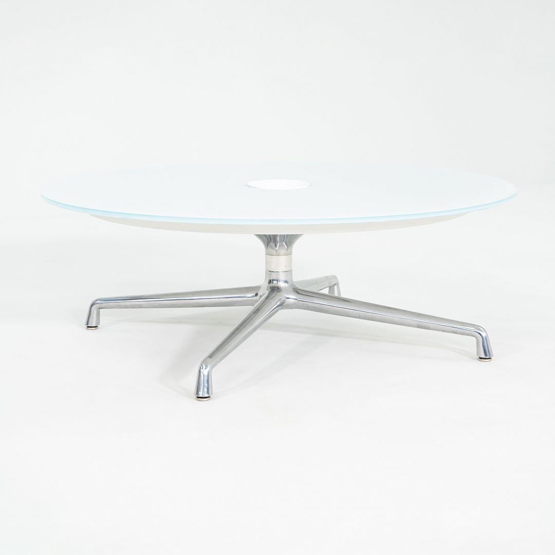 2013 Scott Wilson for Coalesse SW_1 Coffee Table with Round Glass Top 42 inch