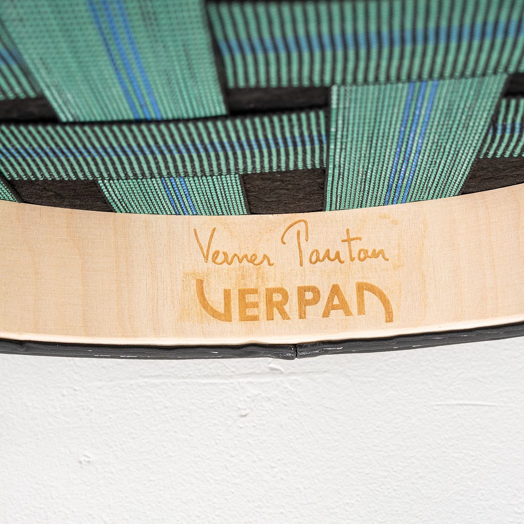 2020s Set of Ten Verner Panton for Verpan Series 430 Dining Chairs Black Leather