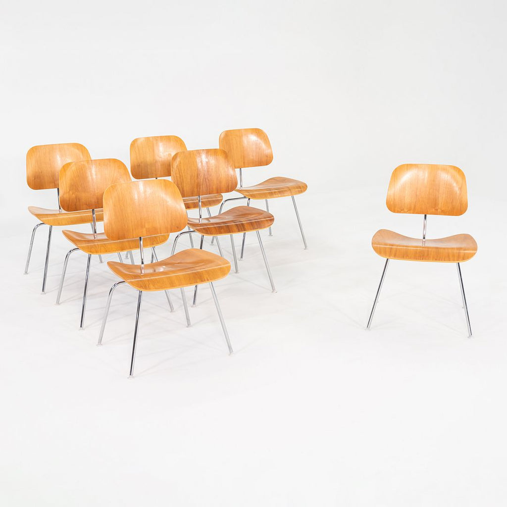 2005 Herman Miller Eames DCM Dining Chair in Walnut w/ Steel Base 7x Available