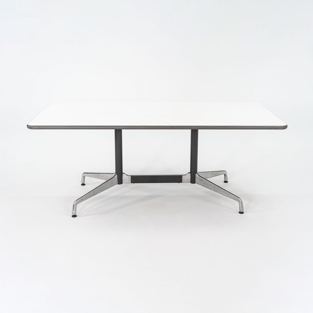 1960s Herman Miller Eames Segmented Dining Table / Conference Table in White