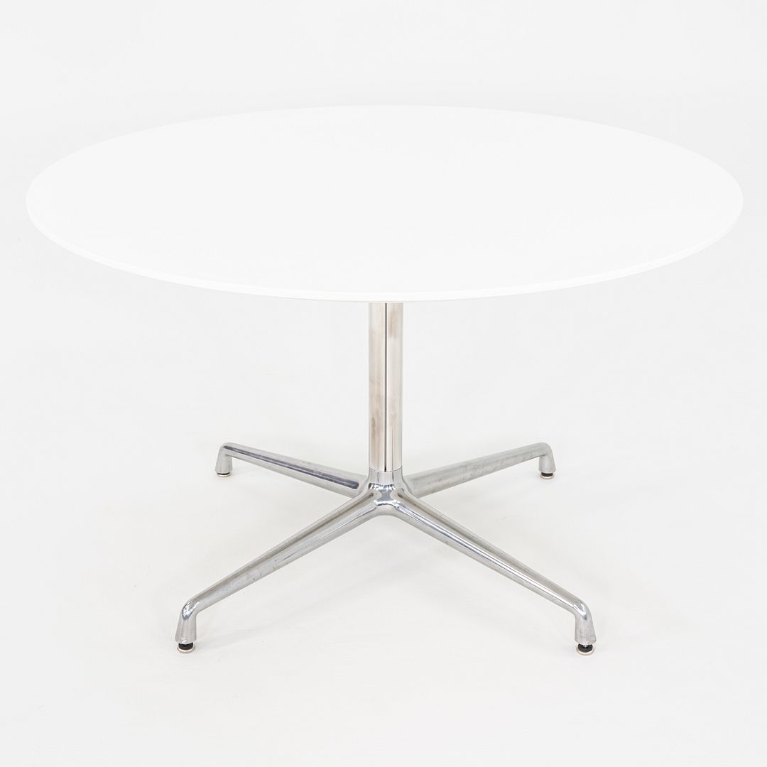2011 Scott Wilson for Steelcase / Coalesse Round White Laminate Dining Table 48"