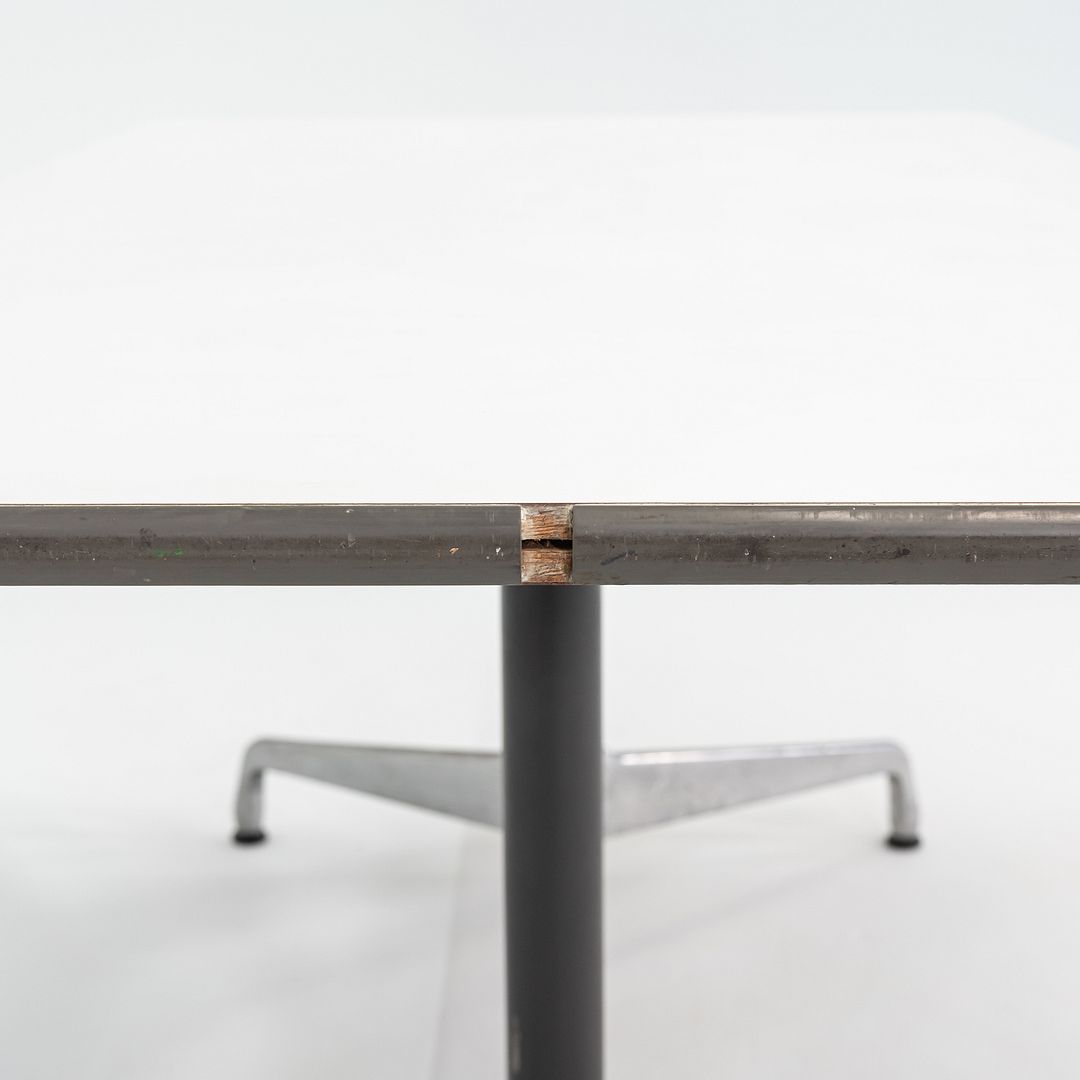 1960s Herman Miller Eames Segmented Dining Table / Conference Table in White