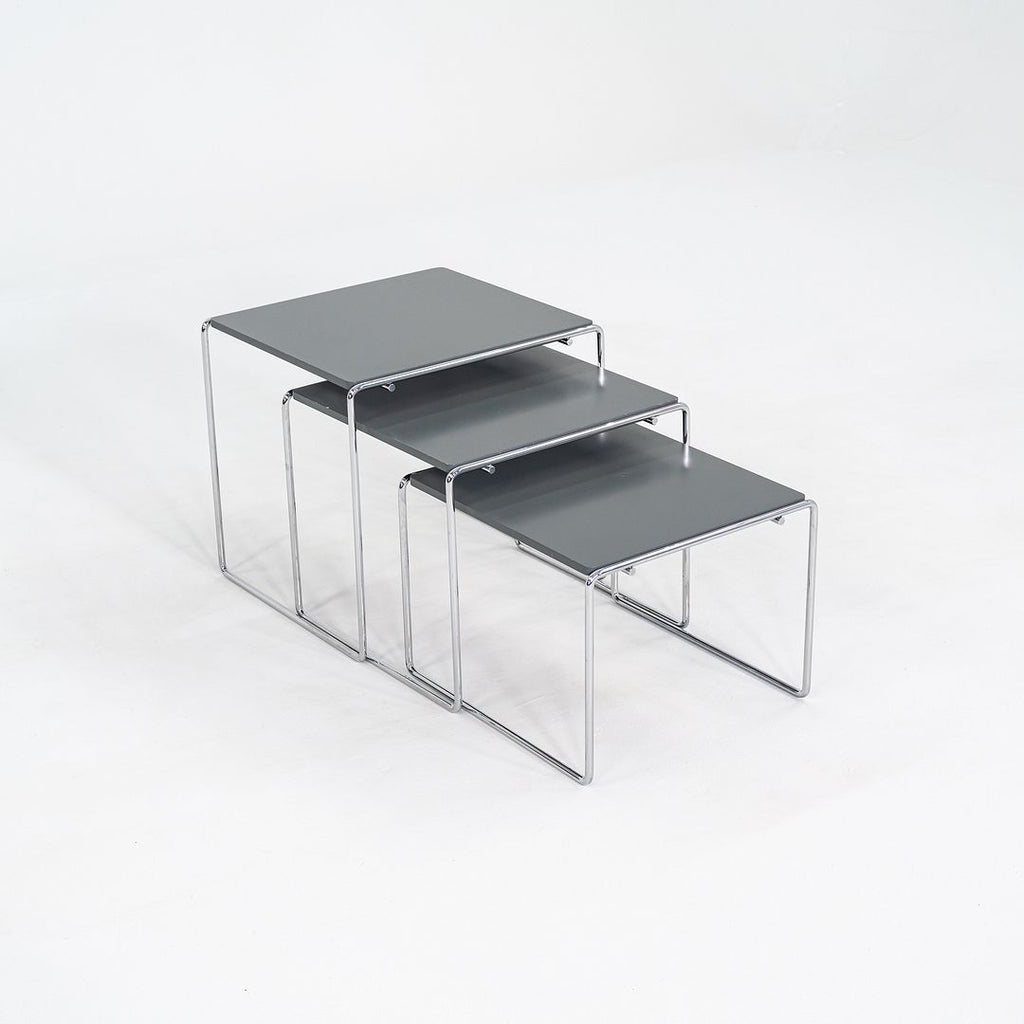 1980s Trio of 'Marcel T' Nesting Tables by Kazuhide Takahama for Cassina in Grey