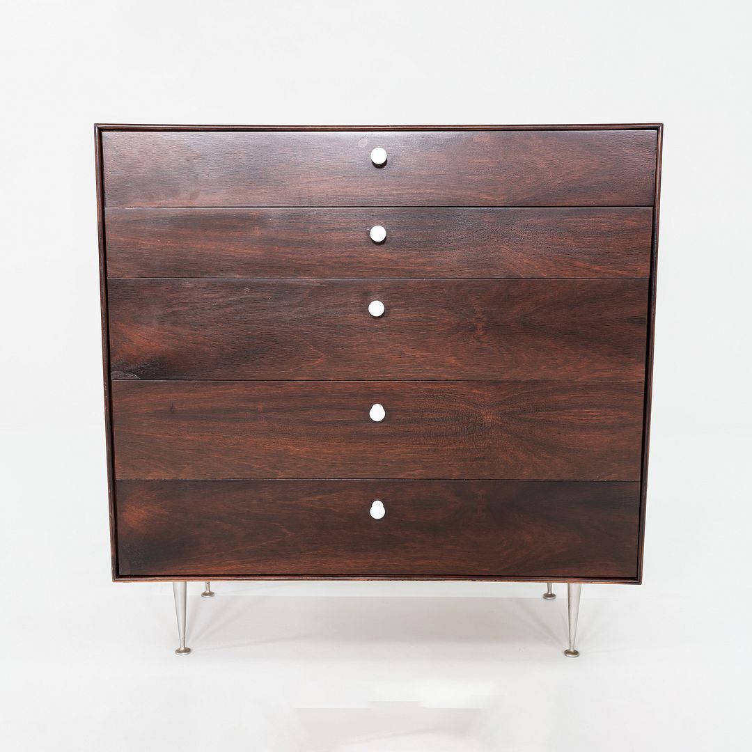 1950s George Nelson for Herman Miller Thin Edge Rosewood Five-Drawer Dresser