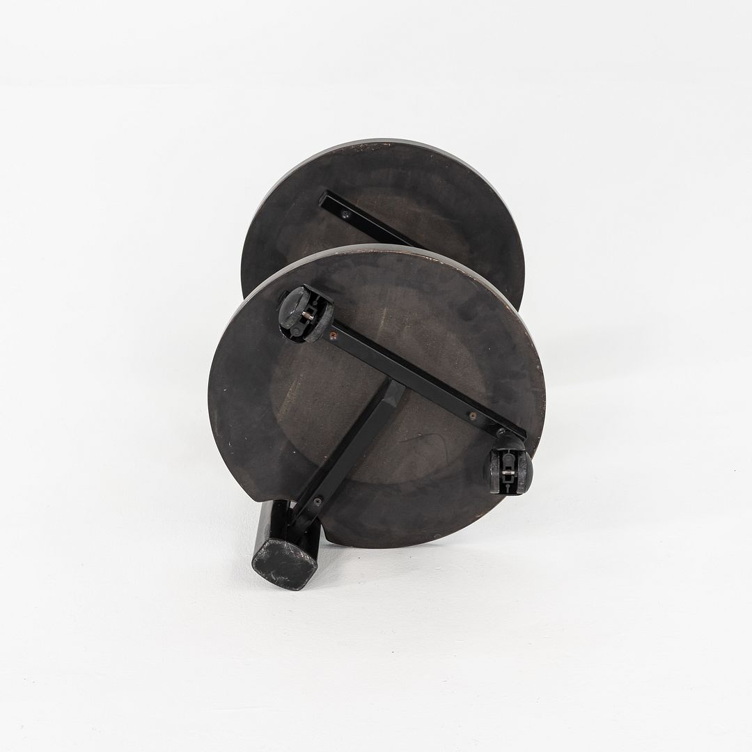 1980s Pace Collection Grey Lacquered Occasional Side / End Table on Casters