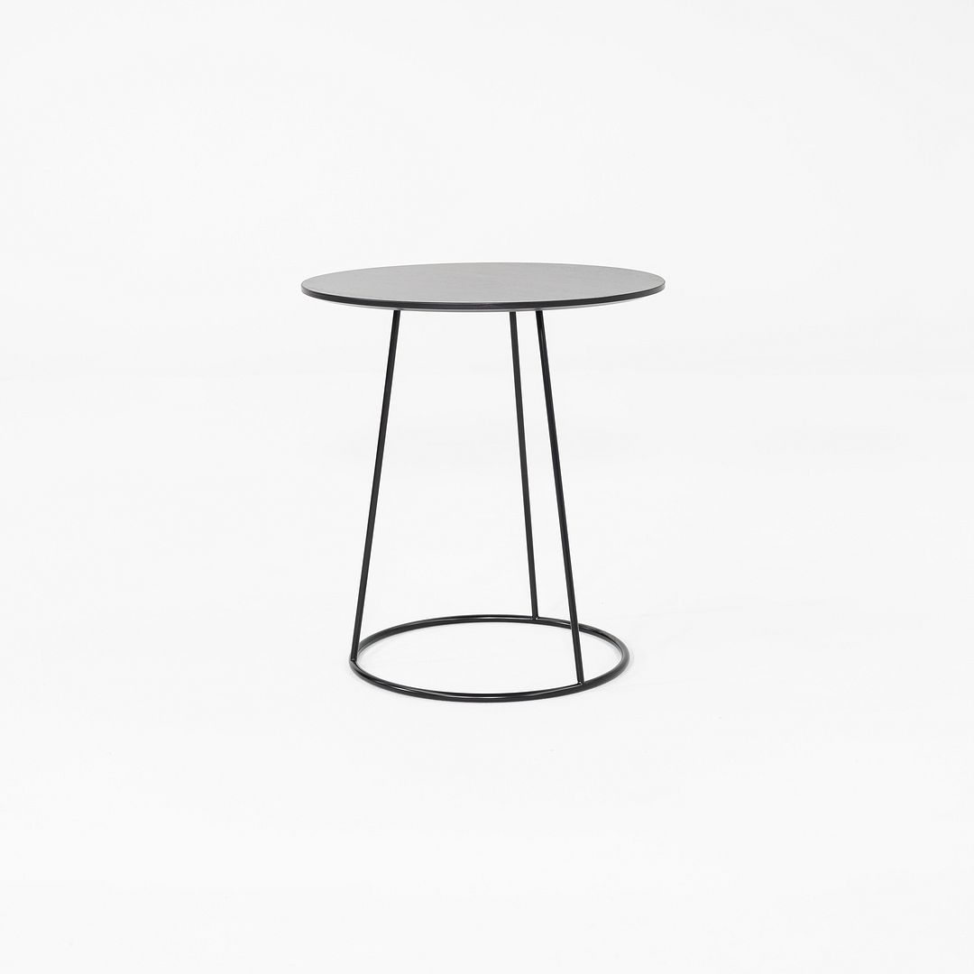 2019 Pair of Monica Forster for Swedese Breeze Side Tables in Black Wood 18 in