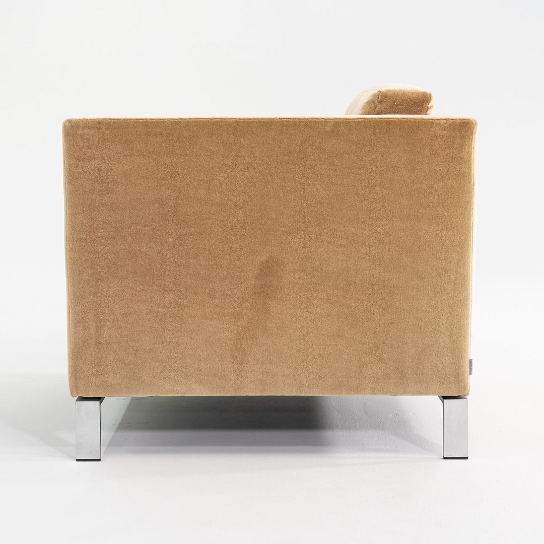 2010s Lord Norman Foster for Walter Knoll Model 500 Arm Lounge Chair Tan Fabric