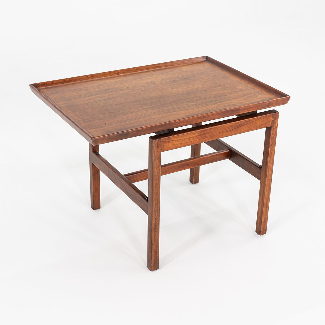 1970s Jens Risom Designs Side / End Table Comprised of Walnut 21x30x22 inches