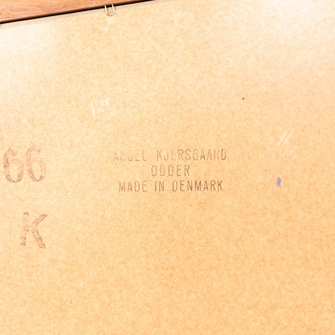 1960s Aksel Kjersgaard for Odder Mobel Danish Wall Mirror Crafted in Teak Wood