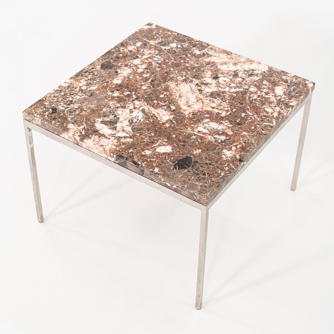 1966 Gordon Bunshaft & Davis Allen for SOM Marble & Steel Side Table Model TA-41