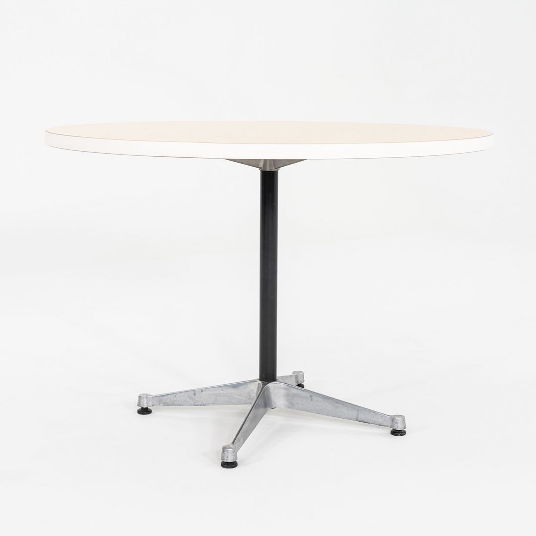 2000s Herman Miller Eames Occasional Table with Wood Laminate Top 42 inch Top