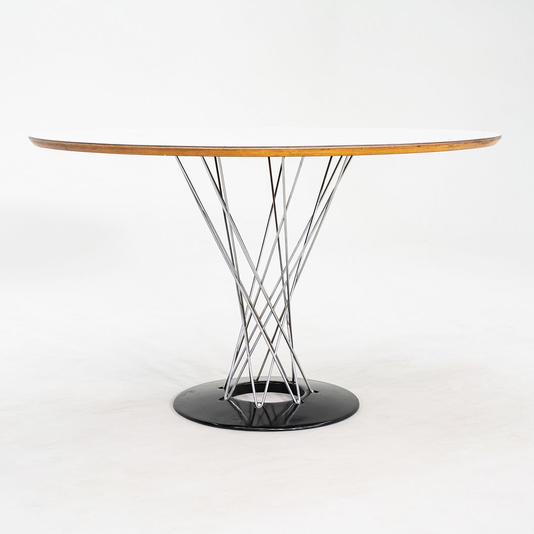 1970s Isamu Noguchi for Knoll 48" Cyclone Dining Table with White Laminate Top