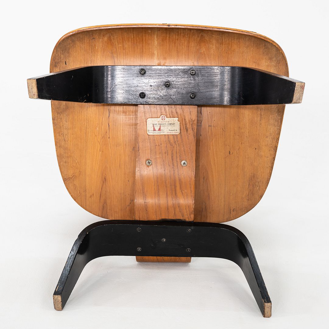 1948 Eames LCW Lounge Chair in Ash with Ebonized Legs by Evans / Herman Miller