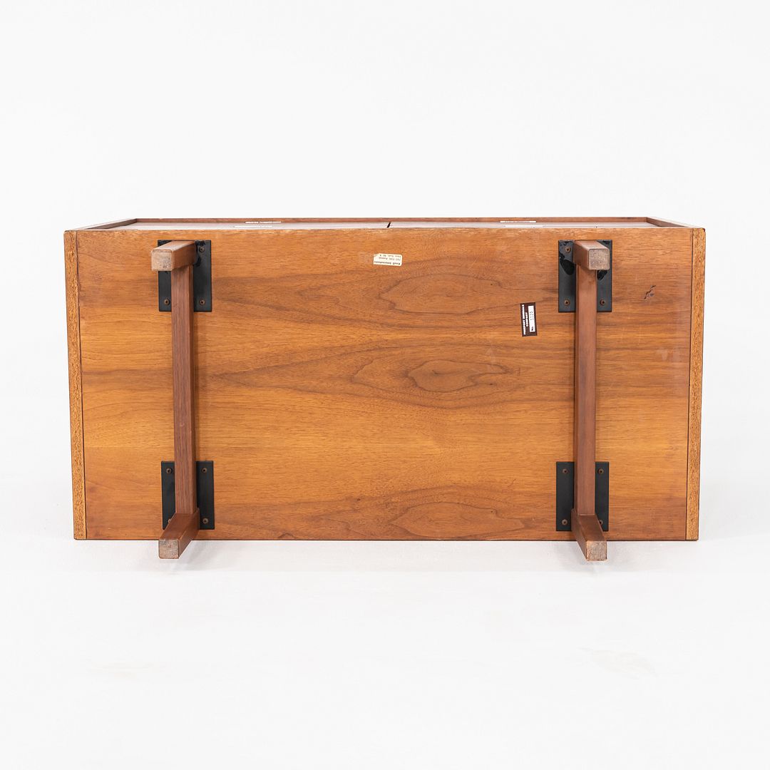 1970s Florence Knoll 2-Position Cabinet / Credenza w/ 4 Drawers in Walnut 36"