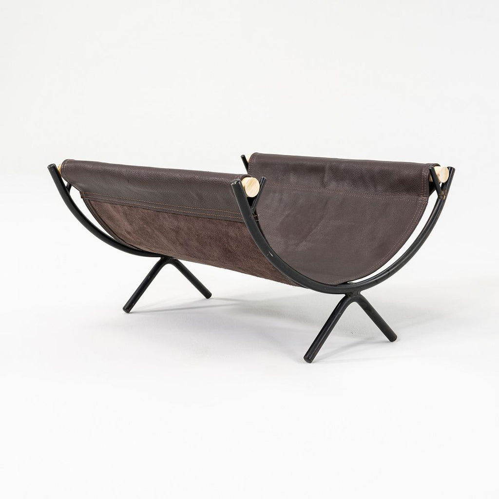 1950s Nelson Fireplace Caddy by George Nelson for Howard Miller in Wrought Iron