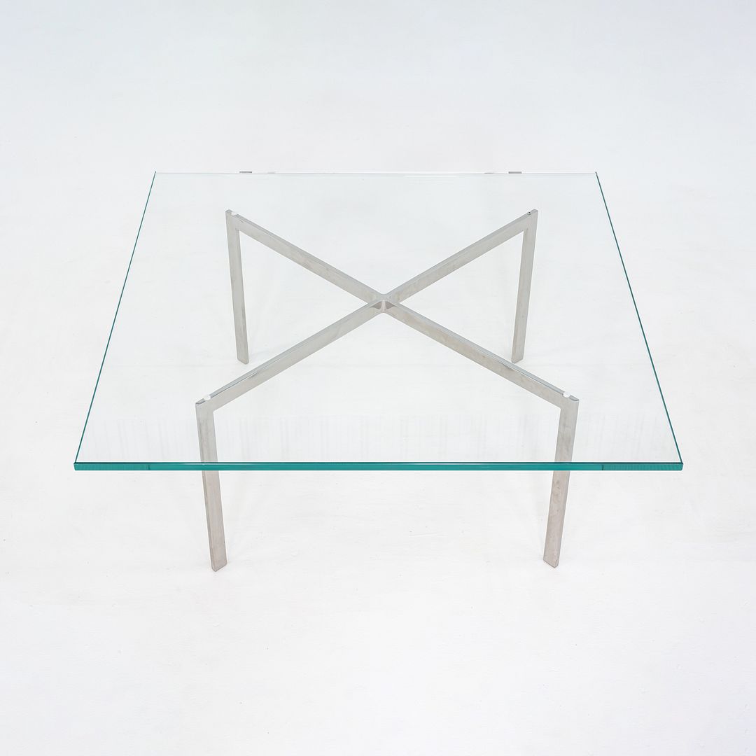2000s Mies van der Rohe for Knoll Barcelona Coffee Table Stainless Steel & Glass