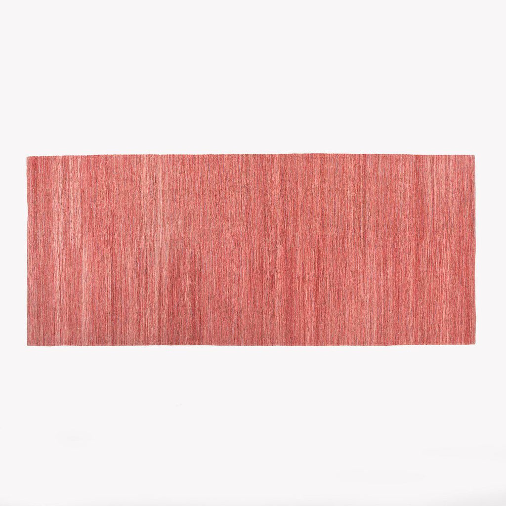 2003 Michaelian & Kohlberg KCast Red Hand Knotted Wool Rug from Genzyme 4x10ft