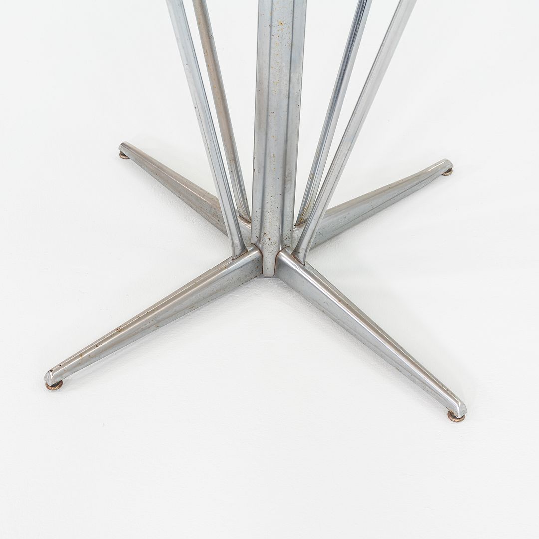 1960s Chromed Steel Hightop Dining Cafe Table after Chromcraft JB VAN Sciver