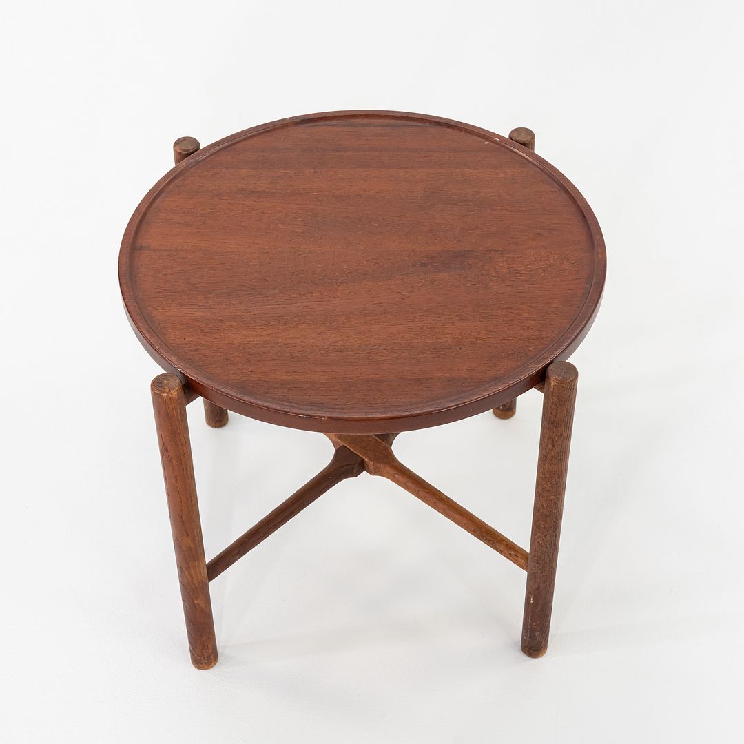 1960 PP35 Hans Wegner for Andreas Tuck Tray Top Occassional Table in Teak & Oak