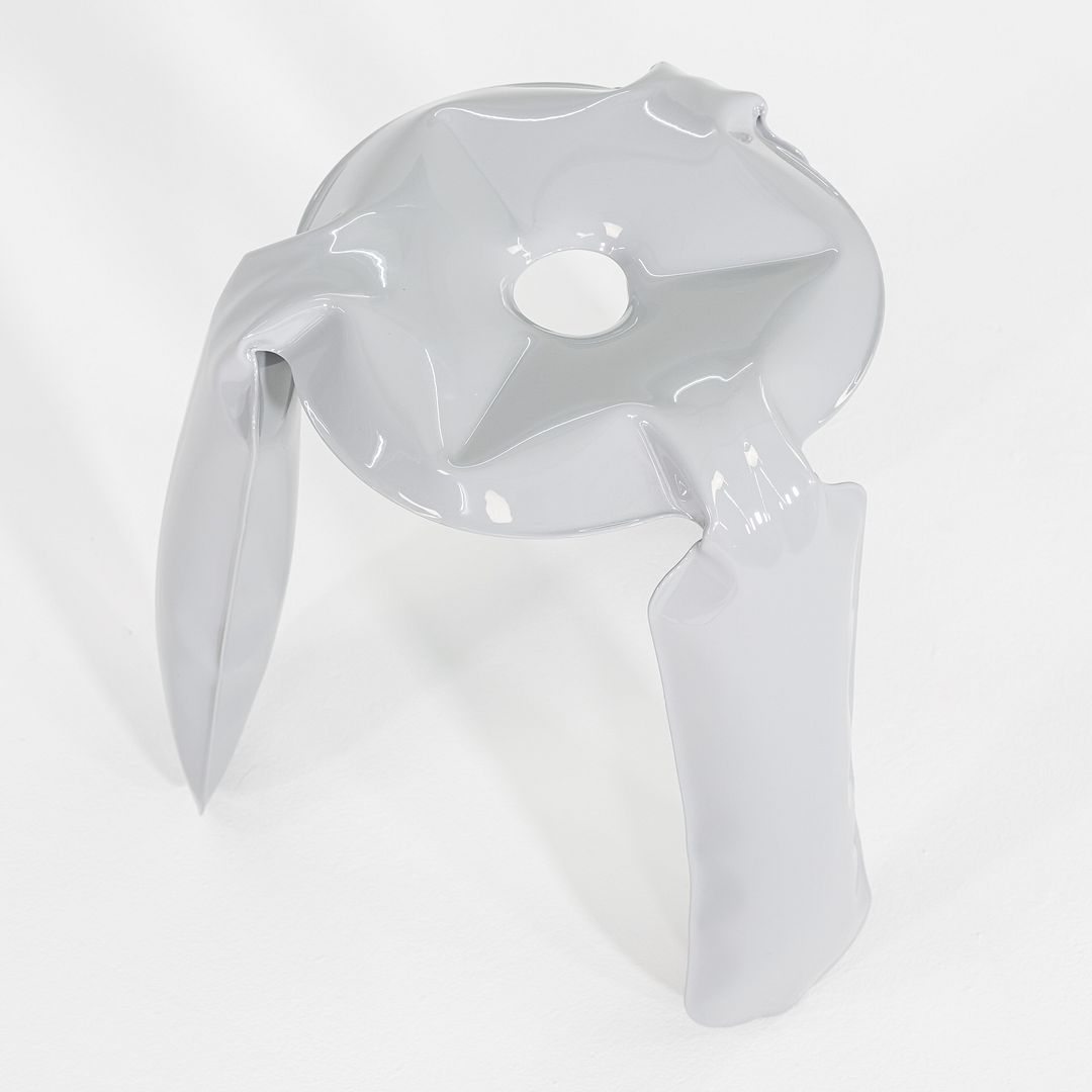 2020s Oskar Zieta for Zieta Plopp Low Stool Steel w/ Grey Finish 9x Available