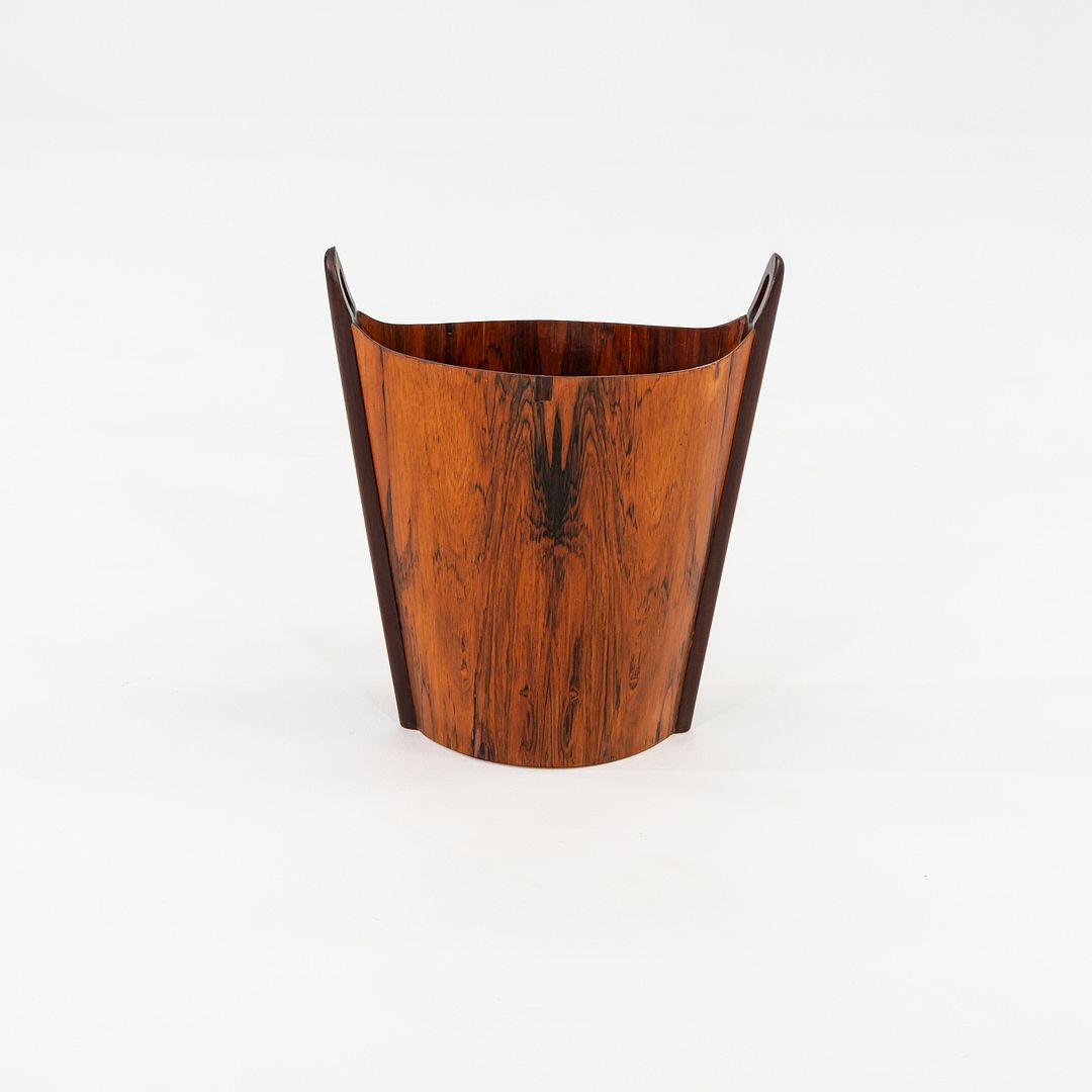 1963 Brazilian Rosewood Waste Basket Einar Barnes for P.S. Heggen Made in Norway