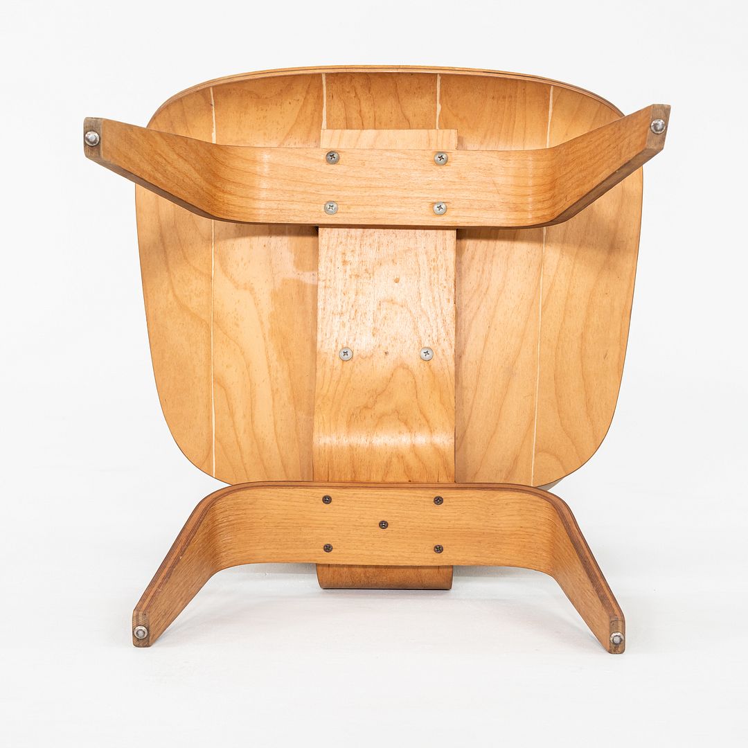 SOLD C. 1951 Pair of Herman Miller Eames LCW Lounge Chair in Calico Ash