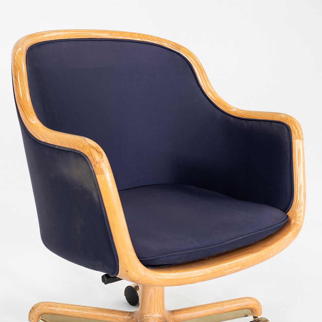 1986 Ward Bennett for Brickel Associates Executive Office Chair in Oak 6x Avail