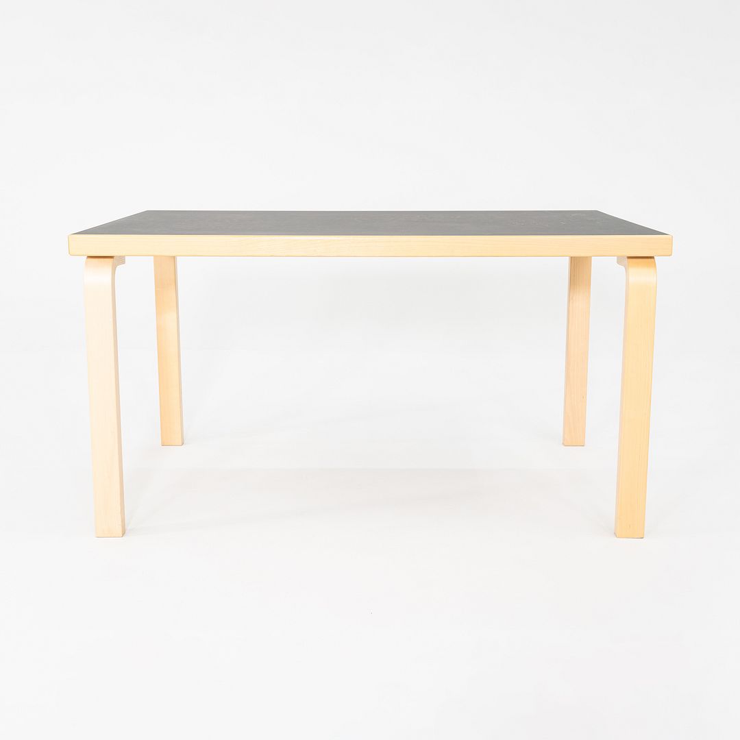 SOLD 2012 Alvar and Aino Aalto for Artek Table 81B Dining Table / Desk Black 34x54"