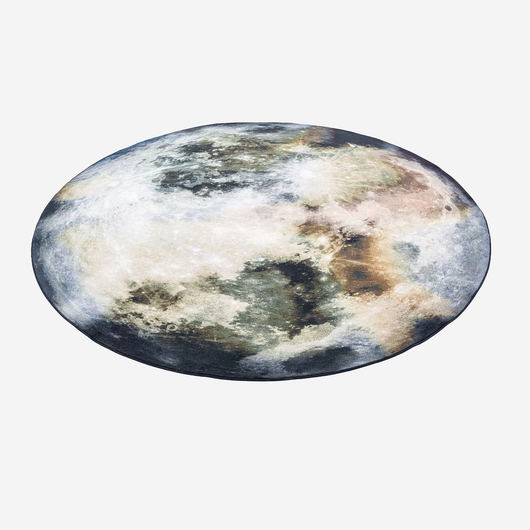 2020s MOOOI Mooon Circular Rug Made in Germany 98 Inch Diameter 2x Available