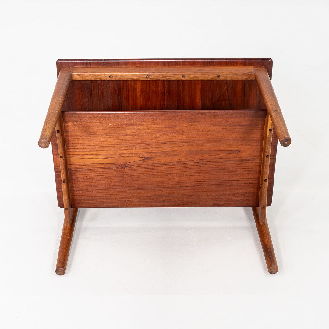 SOLD C. 1959 Hans Wegner for Johannes Hansen Teak & Oak End/Side Table 21 x 29 Inches