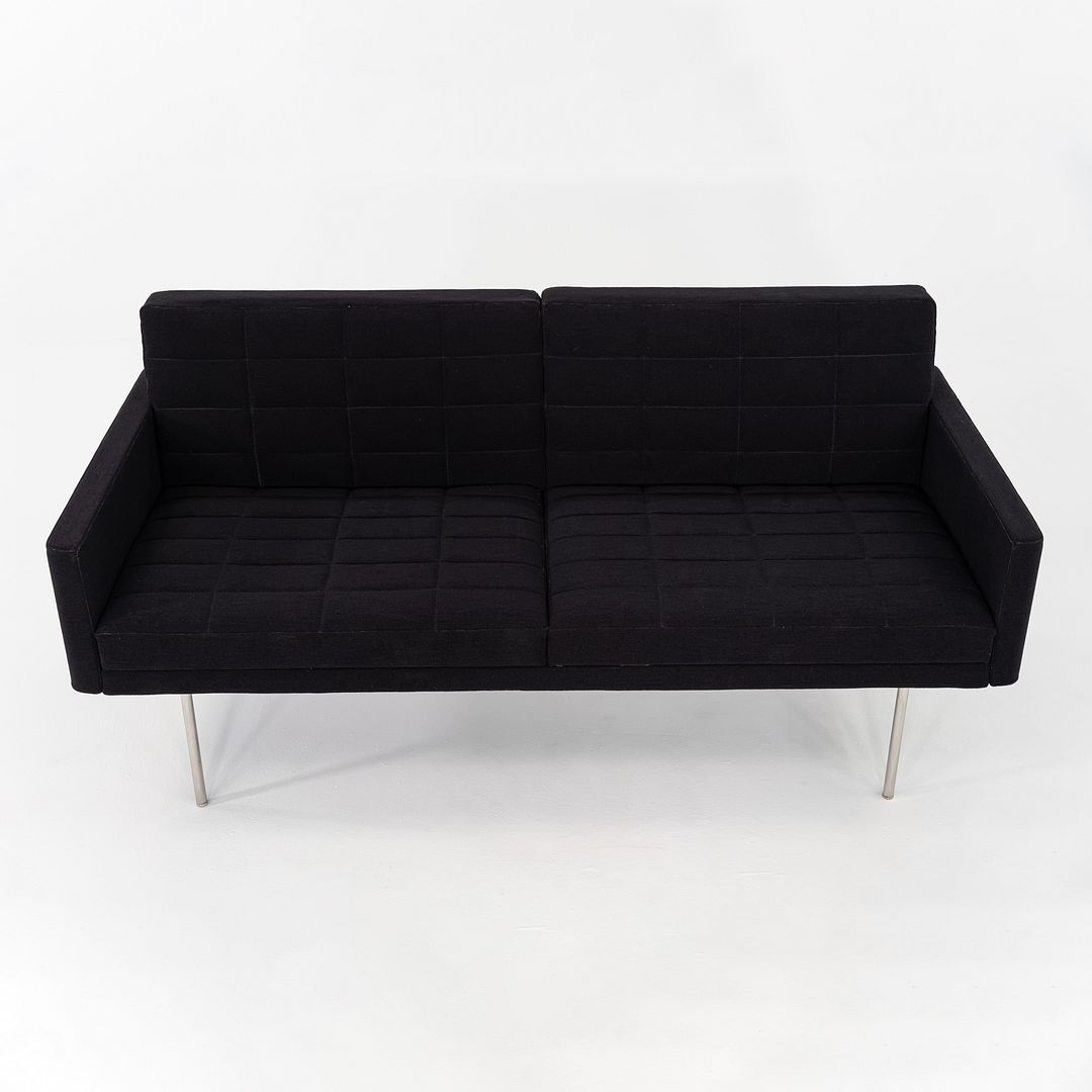 2016 BassamFellows for Geiger Tuxedo Component Lounge Settee Sofa Black Fabric
