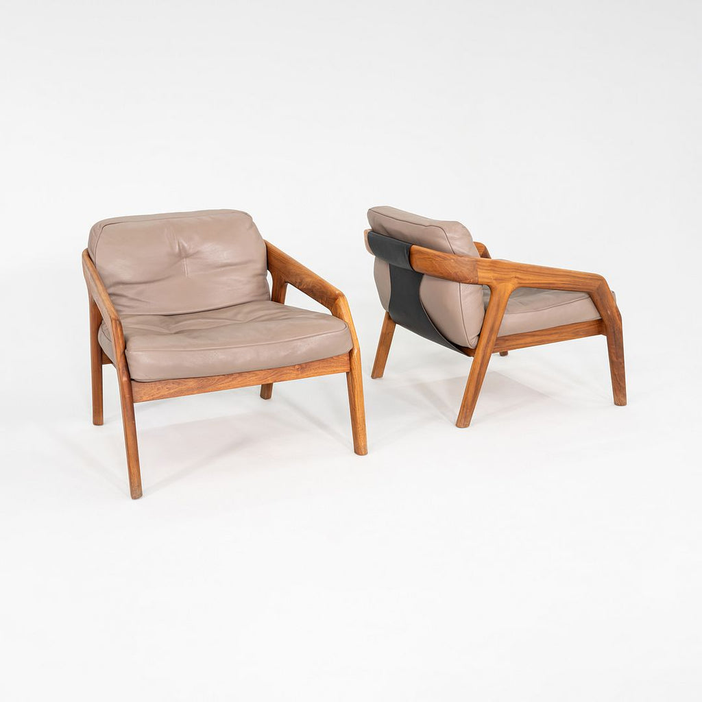 2020s Formstelle Zeitraum Friday 1 Lounge Chair Walnut & Brown Leather 4x Avail