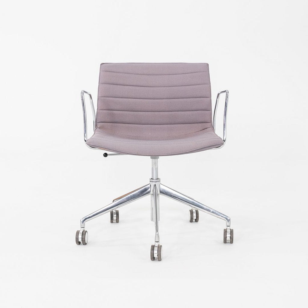 C. 2020 Lievore Altherr Molina for Arper Catifa Desk Chairs with Arms in Purple