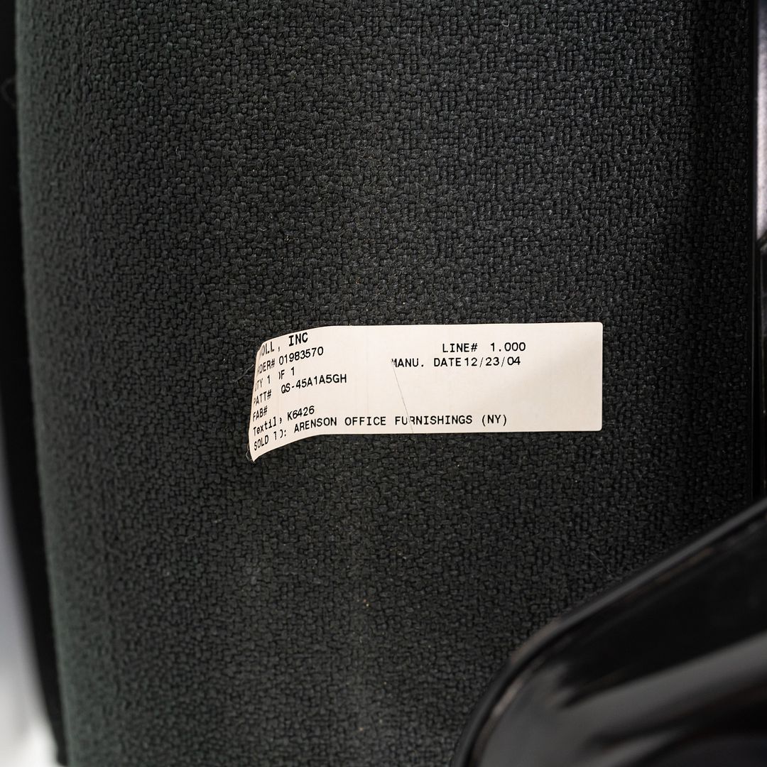 2004 Richard Sapper for Knoll Management Desk Chair w/ Black Fabric Upholstery