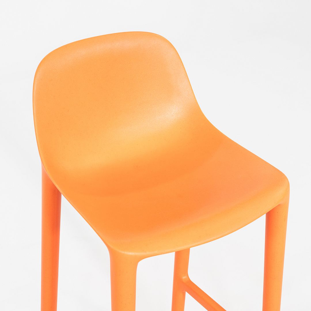 2020s Philippe Starck for Emeco Broom Bar Stool Plastic and Wood Fibers 8x Avail