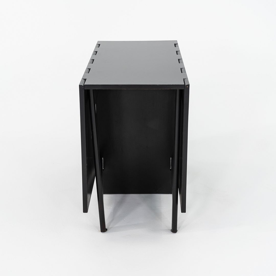 C. 1954 George Nelson Herman Miller Gate Leg Dining Table Ebonized, Model 4656