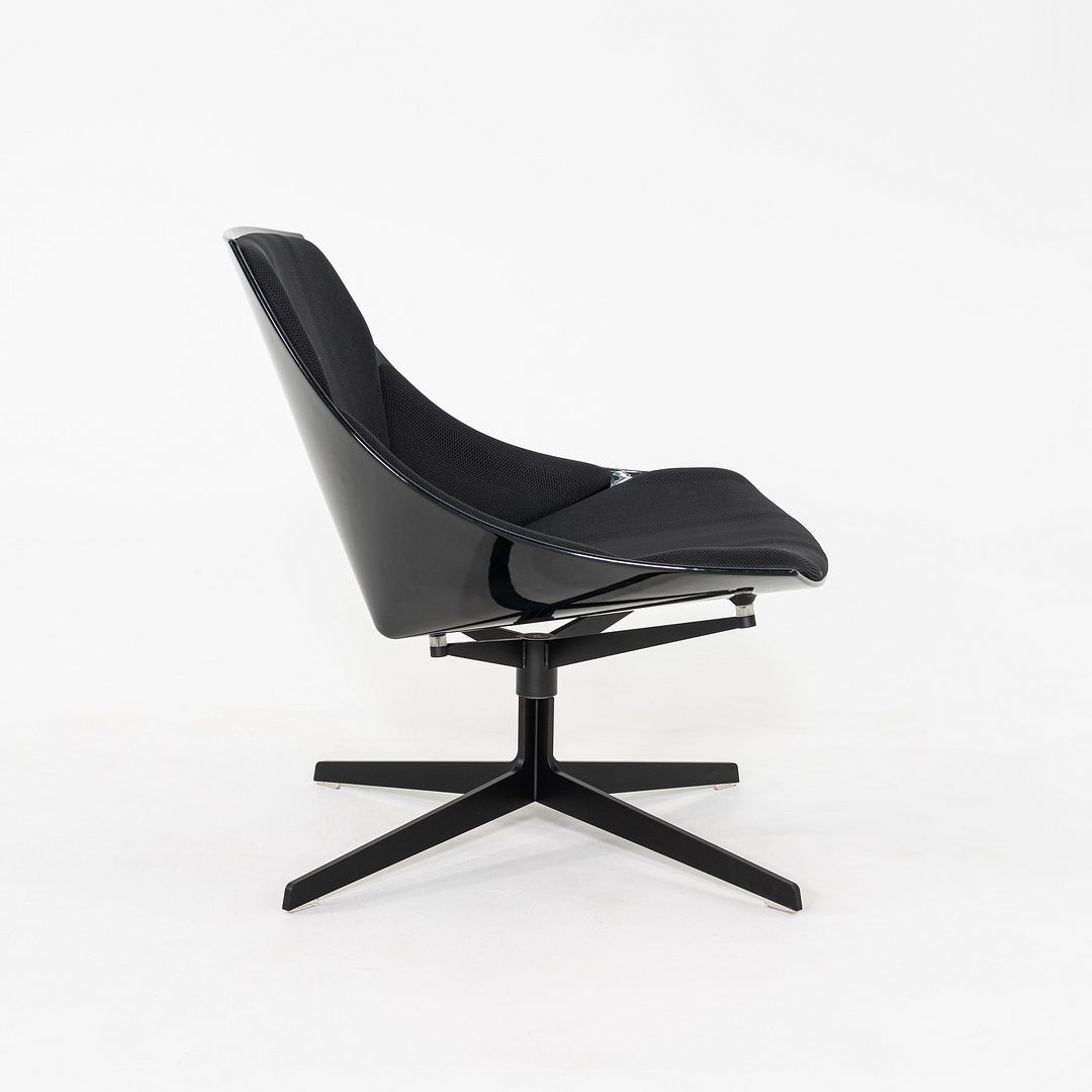 2016 Jehs and Laub for Fritz Hansen Space Lounge Chair in Black Fabric and Frame