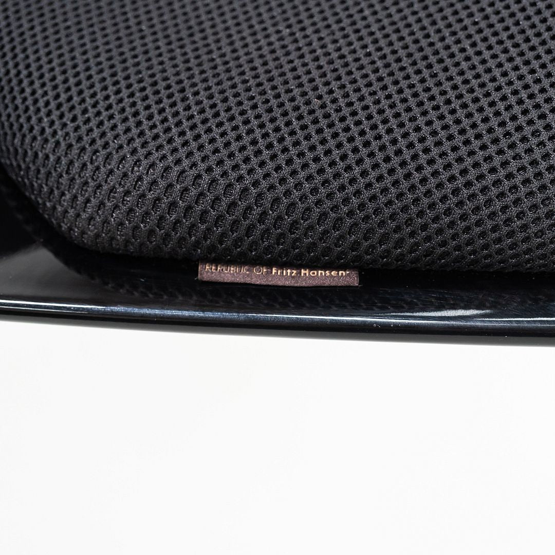 2016 Jehs and Laub for Fritz Hansen Space Lounge Chair in Black Fabric and Frame